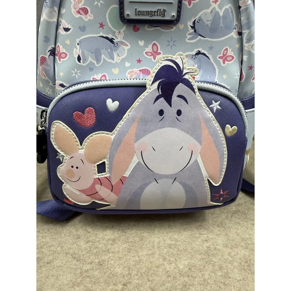 Loungefly Disney Winnie the Pooh Eeyore and Piglet Butterfly Mini Backpack